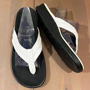 SAS Freedom Slip On Sandals Size 12 Leather Stonefish Tripad Comfort Low Wedge